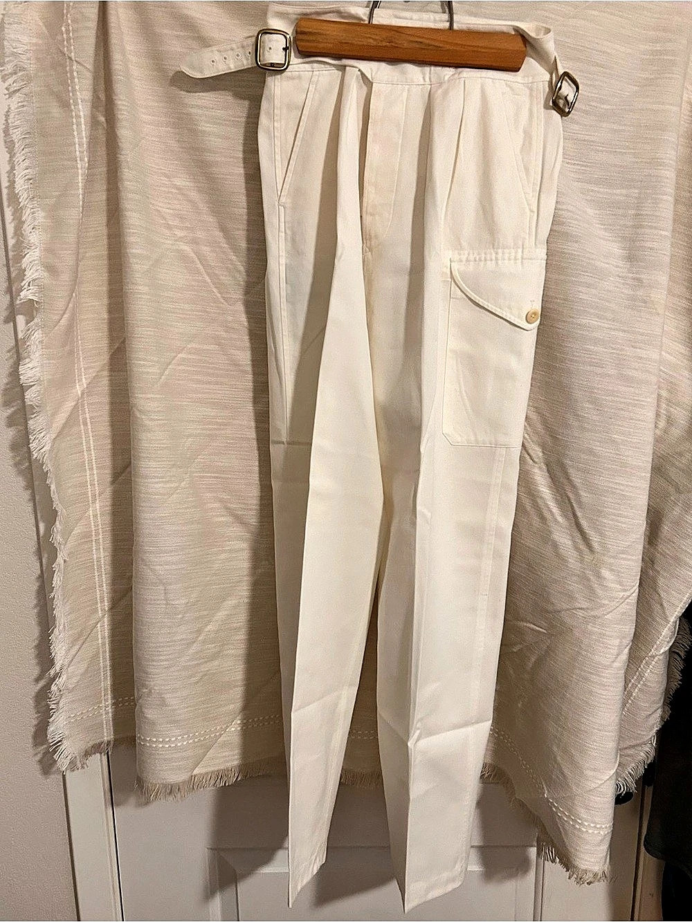 Ralph Lauren Purple Label Women's White Cargo Pants